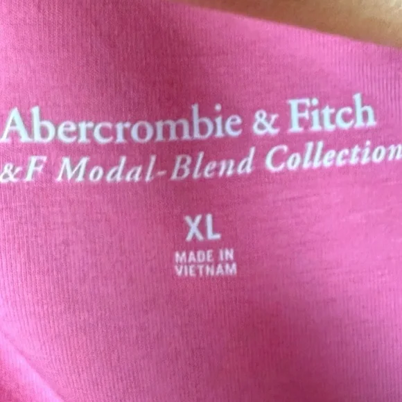 Abercrombie & Fitch Asymmetric Pink One-Shoulder‎ Twist Top Sz XL - Picture 5 of 6